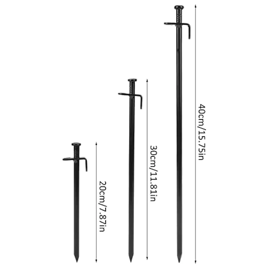 YEmirth 5Pcs Picchetti Multiuso per Tenda in Acciaio per Impieghi Pesanti Picchetti per Campeggio per Baldacchino E Telo da Camp